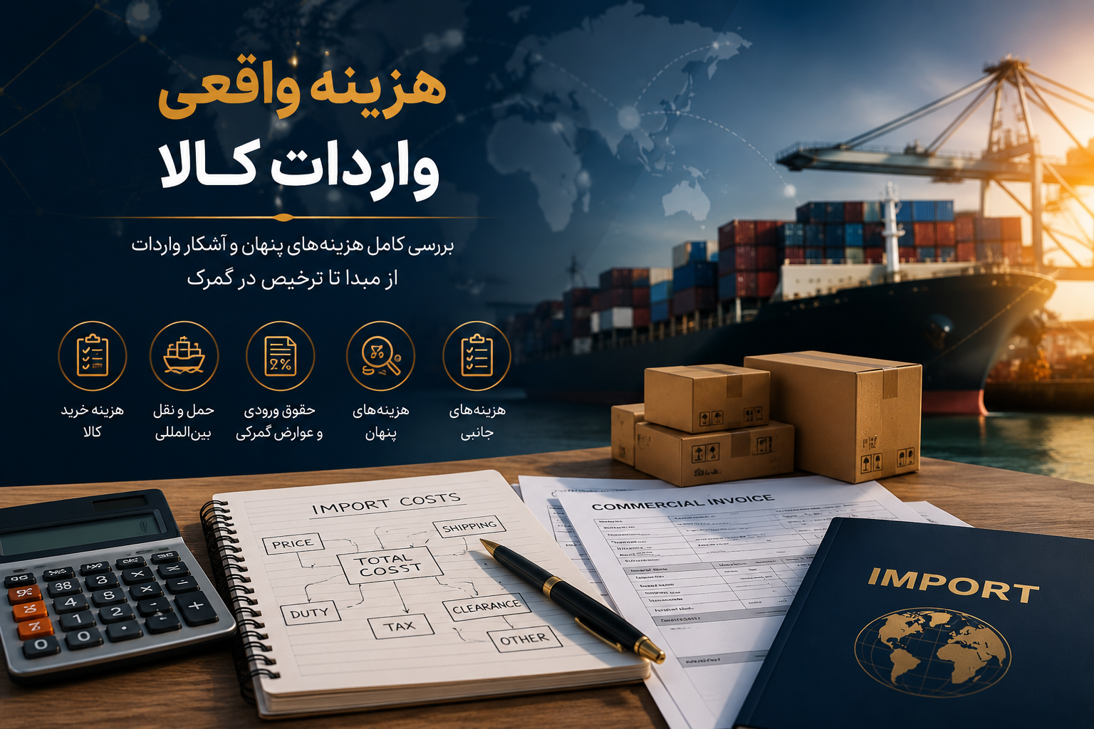 هزینه واقعی واردات کالا چیست؟ چگونه قبل از خرید، قیمت تمام‌شده را محاسبه کنیم؟